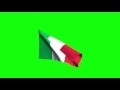 00221_Italy flag waving on blue and green screen 3D animation