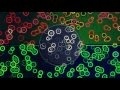 00256_abstract animated colorful circles merging slowly seamless loop