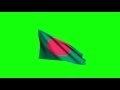 00232_Bangladesh flag waving on blue and green screen 3D animation