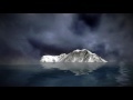 00235_night sky with storm clouds over sea ,rain seamless loop 3D animation
