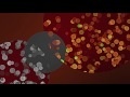 00254_abstract animated colorful circles falling slowly seamless loop