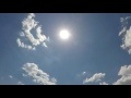 00264_GoPro Hero 4 footage blue sky with white puffy clouds time lapse
