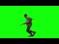 00300_WWII private soldier running on green screen seamless loop