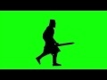 00179_knight templar silhouette walking on green screen seamless loop