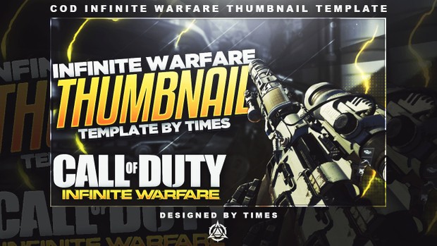 COD: Infinite Warfare Thumbnail Template PSD v1