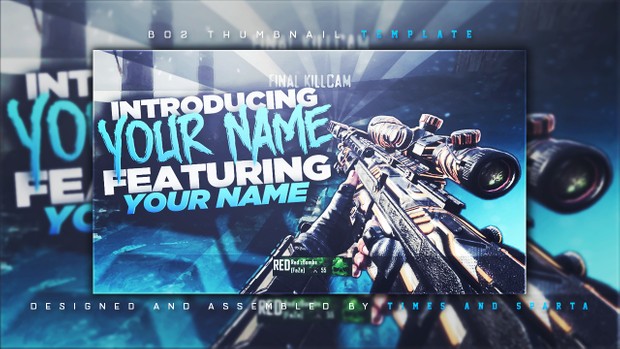 BO2 Thumbnail Template v1 PSD by Times & Sparta