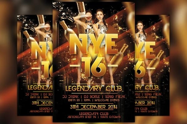 legendary new years eve flyer template awesomeflyer