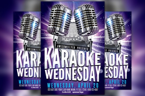 Karaoke Party Flyer Template