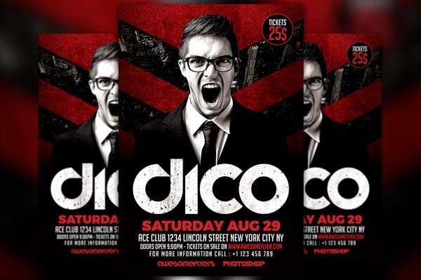 DJ Promotion Flyer Template