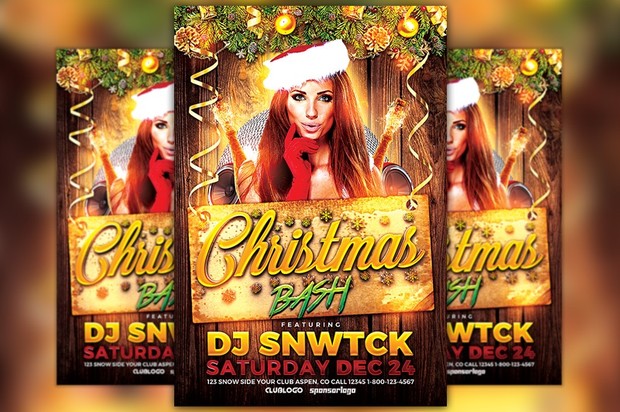 Christmas Bash Club Flyer Template