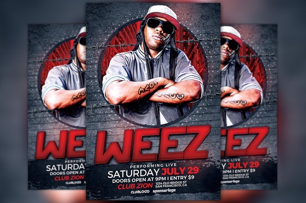 Hip Hop DJ Flyer Template