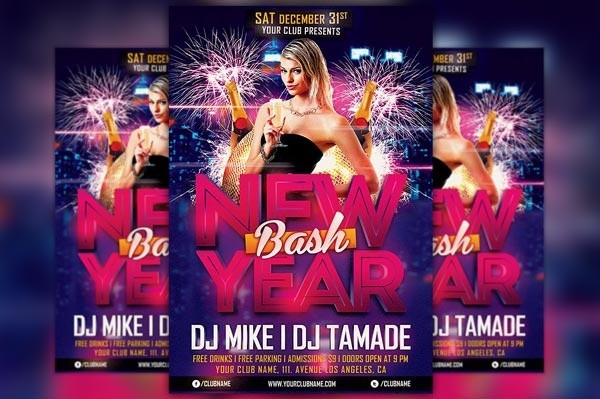 New Year Bash Flyer Template