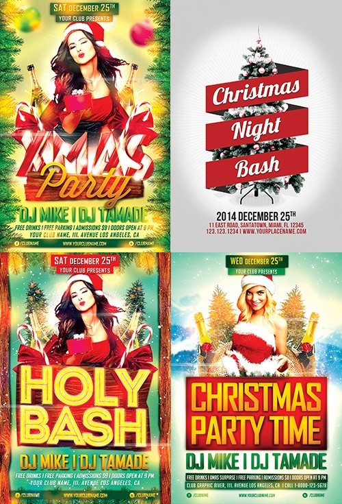 Christmas Flyer Template Bundle