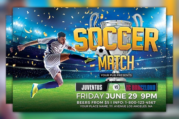 Soccer Tournament Flyer Template