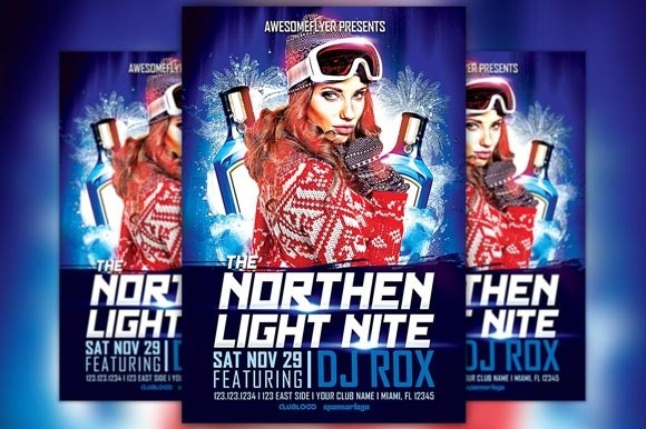 The Northern Light Nite Flyer Template