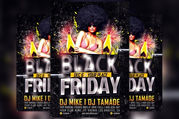 Black Friday Party Flyer Template