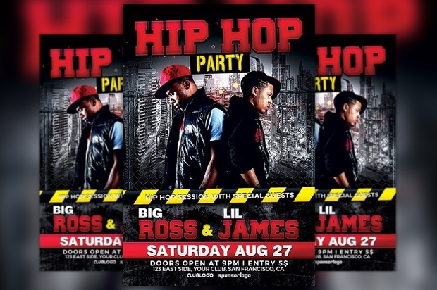 Hip Hop Battle Flyer Template