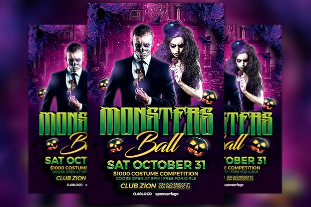 Monsters Ball Flyer Template