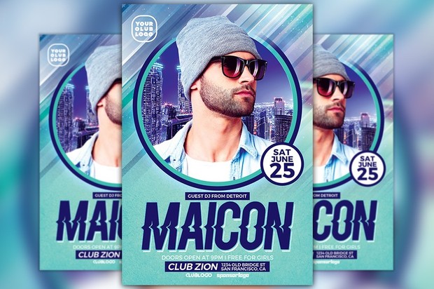 DJ Maicon Party Flyer Template