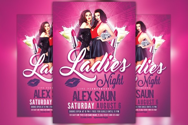 Ladies Night Flyer Template