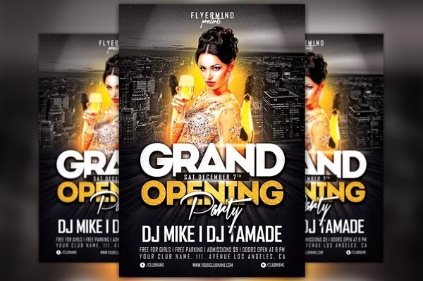 Grand Opening Party Flyer Template Vol 1