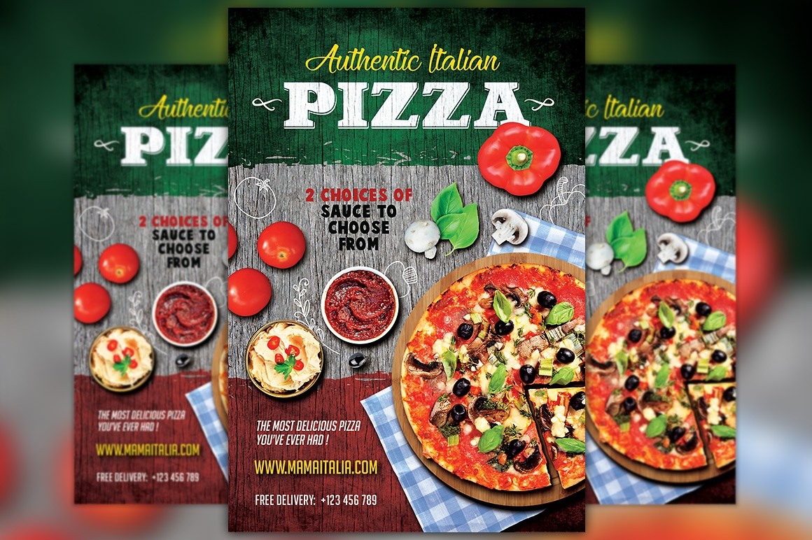 Pizza Restaurant Flyer Template Awesomeflyer