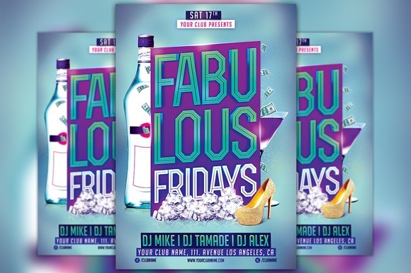 Fabulous Fridays Flyer Template