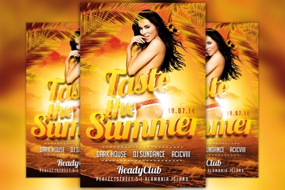 Taste the Summer Flyer Template