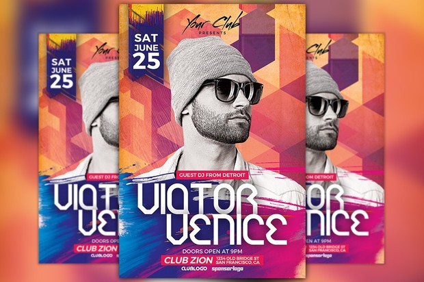 DJ Victor Party Flyer Template