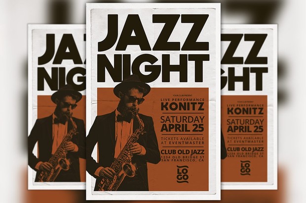 Jazz Concert Music Event Flyer Template