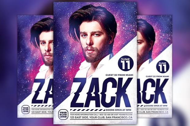 DJ Zack Party Flyer Template