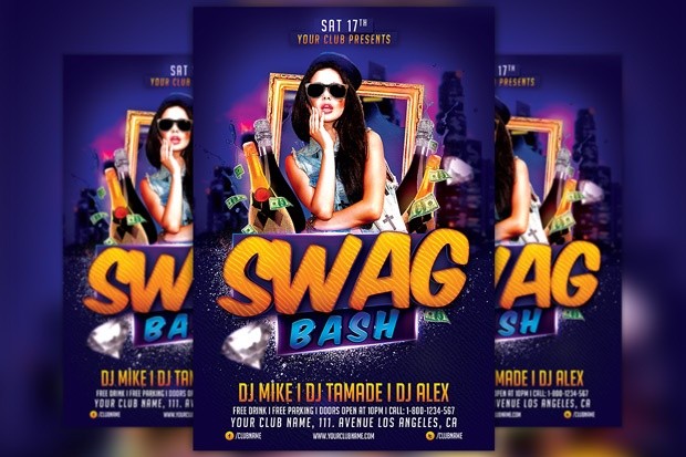 Swag Bash Flyer Template