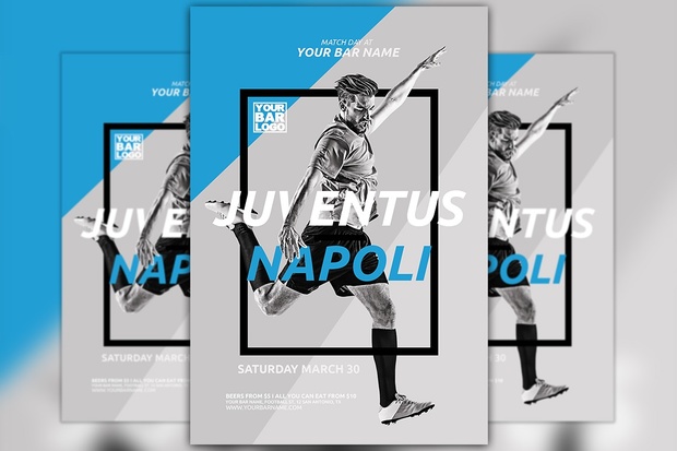 Soccer Game Flyer Template