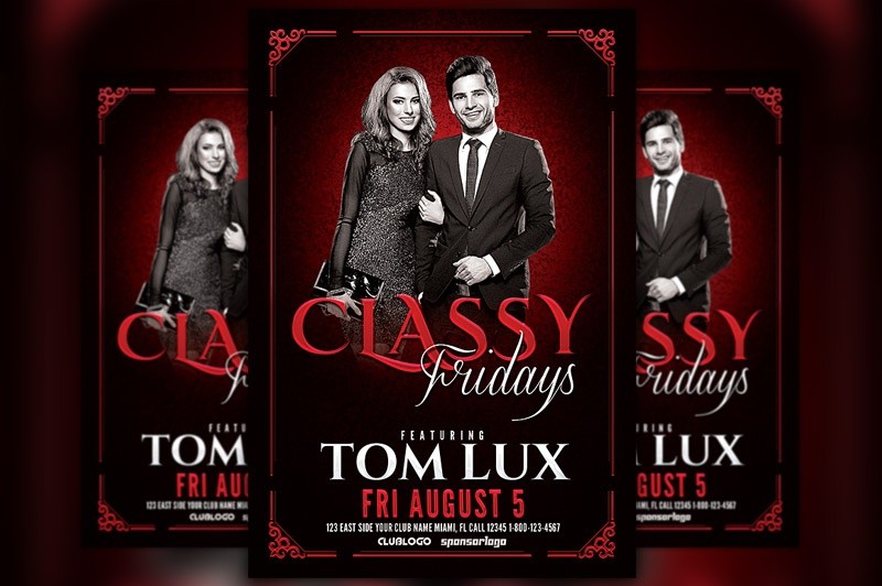 Classy Fridays Flyer Template Awesomeflyer