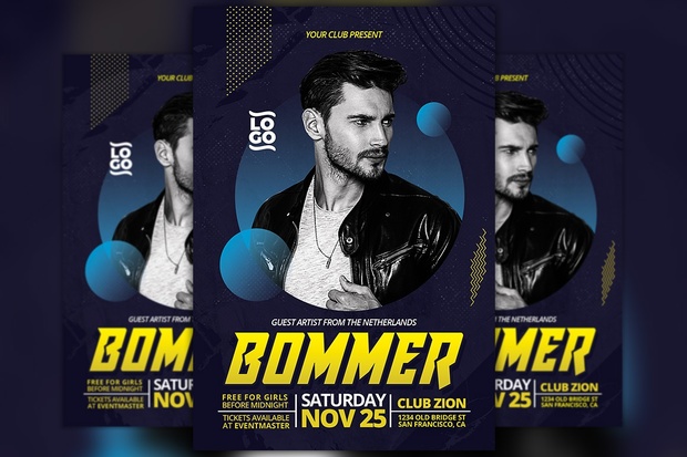 Electro DJ Artist Flyer Template