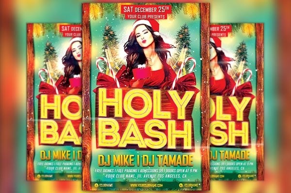 Holy Xmas Bash Flyer Template