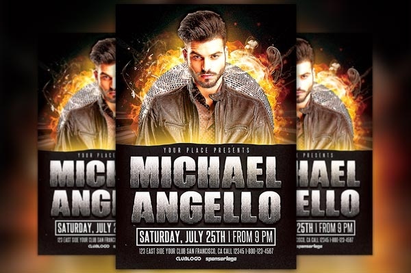 Electro DJ Flyer Template