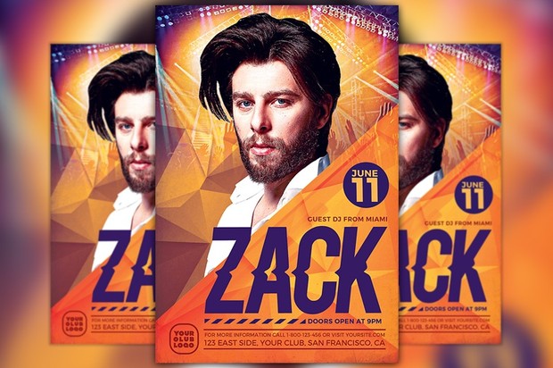 DJ Zack Party Flyer Template