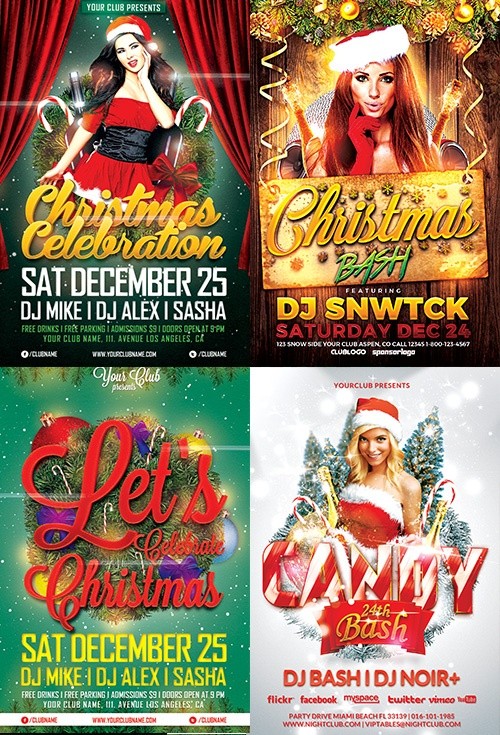 Christmas Flyer Template Bundle