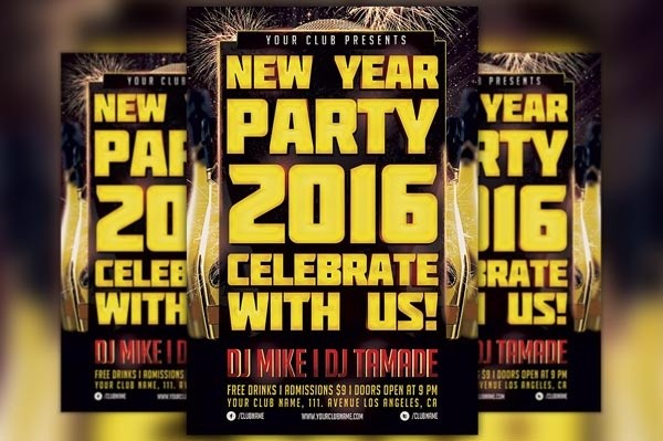 New Year Party Flyer Template