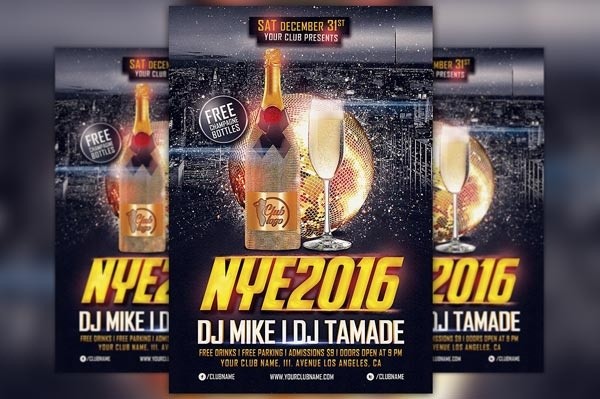 New Years Eve 2016 Flyer Template