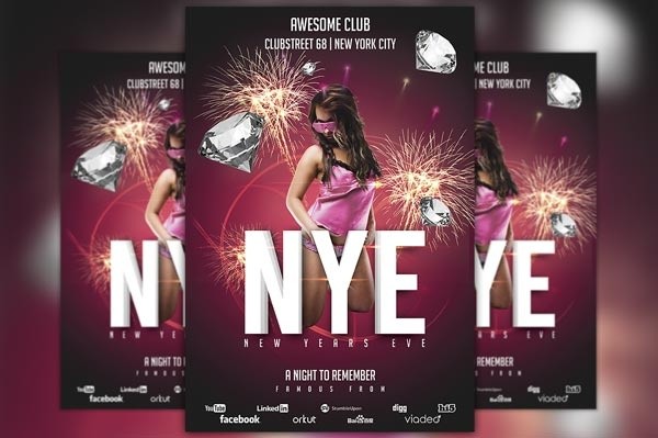 New Years Eve Club Flyer Template
