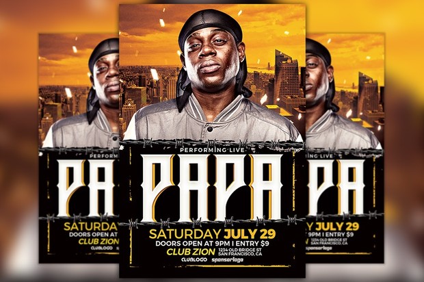 Hip Hop Artist Flyer Template