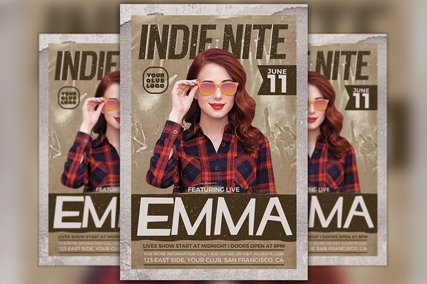 Indie Artist Flyer Template