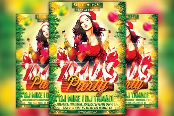 Xmas Party Flyer Template