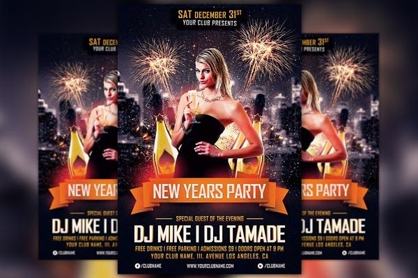 New Years Party Flyer Template