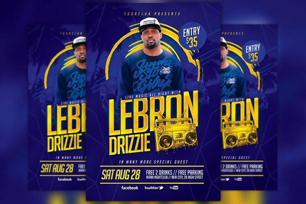 Artist Music Event Flyer Template