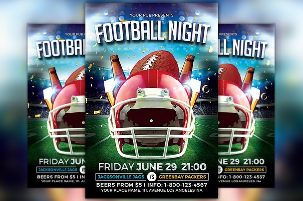 Football Night Flyer Template
