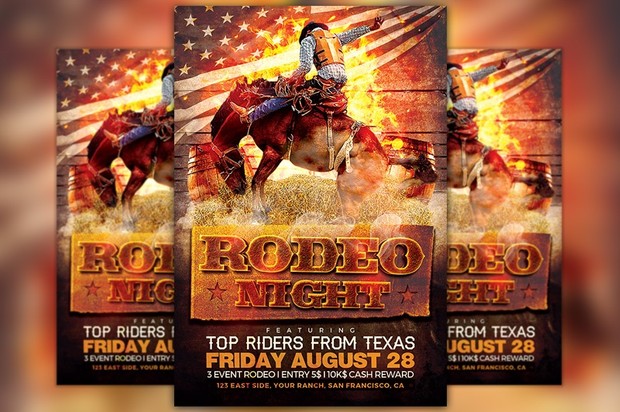 Rodeo Night Flyer Template
