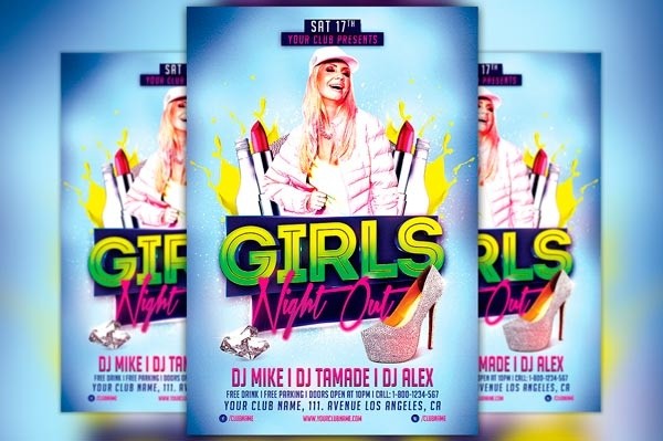 Girls Night Out Flyer Template